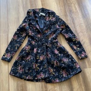 Floral Vintage Peacoat | Must Have Statement piece